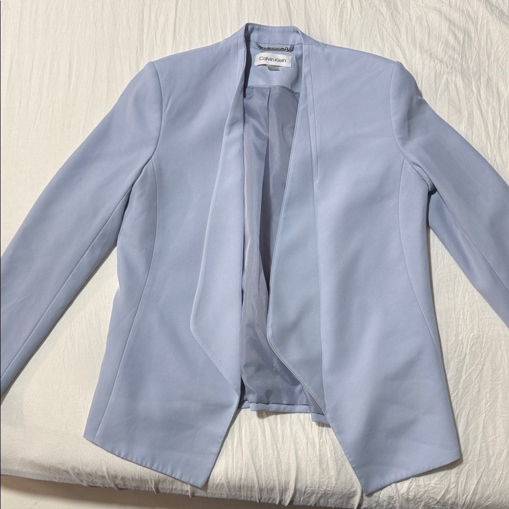 Calvin Klein Women's Soft Blue Blazer